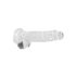 REALROCK - Consolador realista transparente - transparente (19 cm)