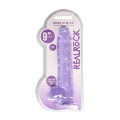 REALROCK - dildo realista transparente - lila (22cm)