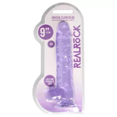 RealRock - dildo realista transparente - lila - 22 cm