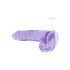REALROCK - dildo realista transparente - lila (22cm)