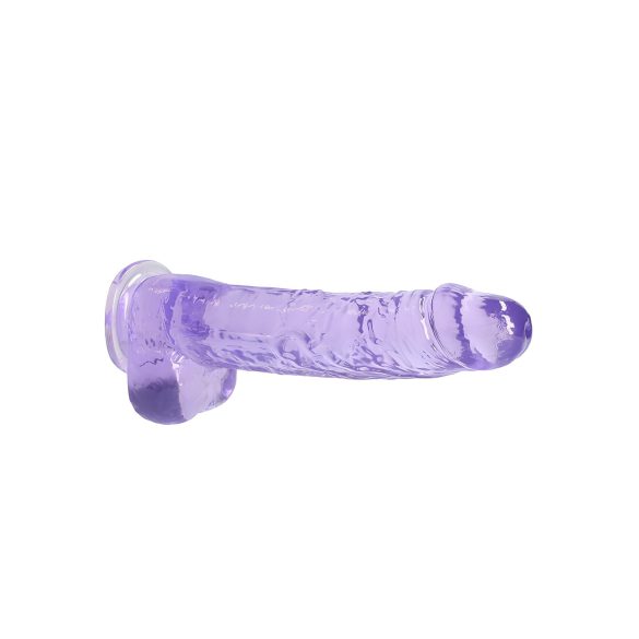RealRock - dildo realista transparente - lila - 22 cm