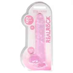 RealRock - dildo realista transparente - rosa 22cm