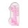 REALROCK - dildo realista transparente rosa (22 cm)