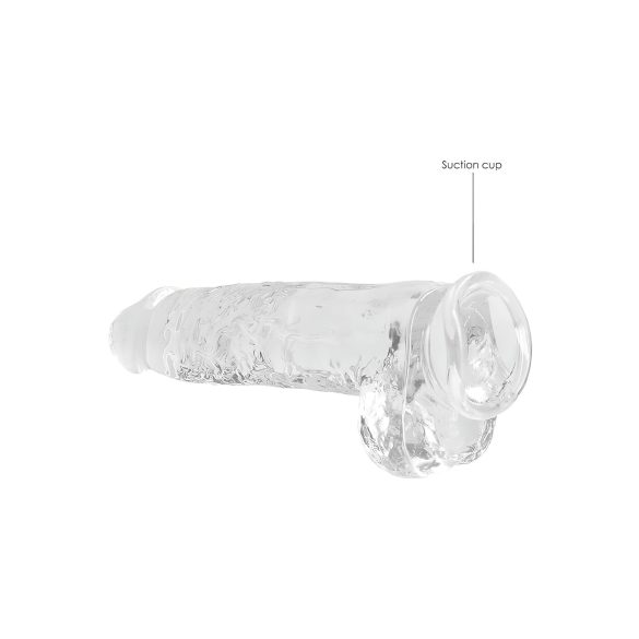 RealRock - consolador realista transparente - 22 cm