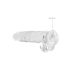 REALROCK - Dildo transparente realista - transparente (22 cm)