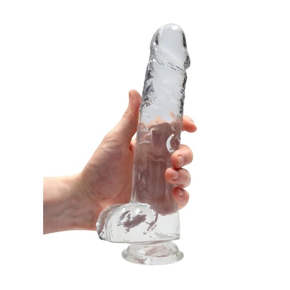 RealRock - consolador realista transparente - 22 cm