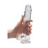 REALROCK - dildo realista transparente - transparente (22cm)