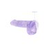 REALROCK - dildo realista transparente - morado (15 cm)