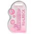 REALROCK - dildo transparente realista - rosa (15 cm)