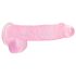 REALROCK - dildo realista transparente - rosa (15cm)