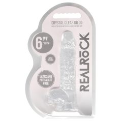   REALROCK - transparente realista consolador - transparente (15cm)