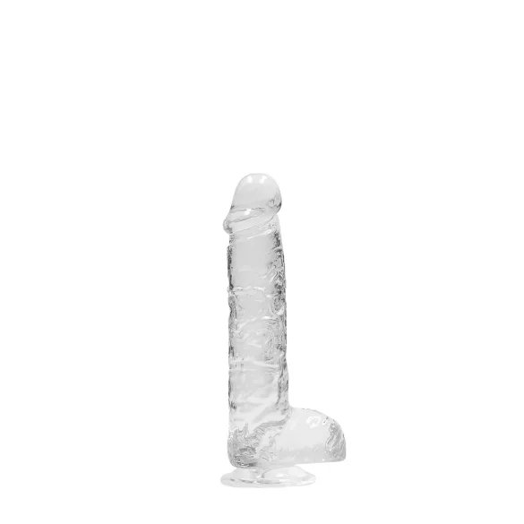 RealRock - consolador realista transparente - silicona transparente 15cm