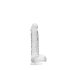 REALROCK - Consolador transparente realista - transparente (15 cm)