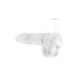 REALROCK - Consolador transparente realista - transparente (15 cm)