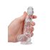 REALROCK - Consolador transparente realista - transparente (15 cm)