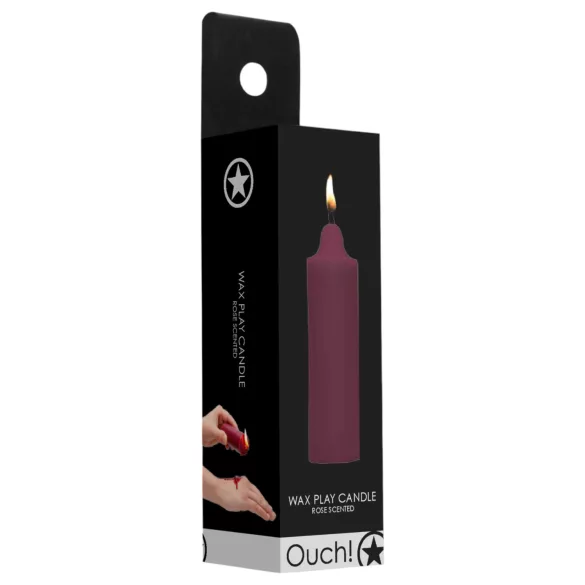 Ouch Rose - vela corporal de parafina - aroma a rosa - 100g