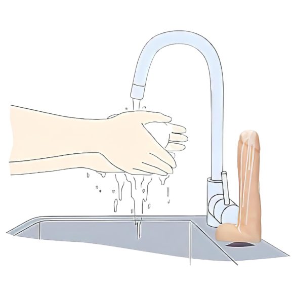 Dicky Cum - jabón en forma de pene con testículos - natural 250g