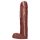 Jabón humorístico con forma de pene y testículos - marrón (250g)