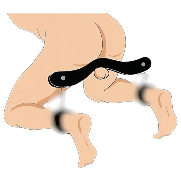 Herékaloda - jaula para testículos - madera - negro