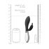 Alexios - Vibrador con mariposa y brazo para clítoris (negro)