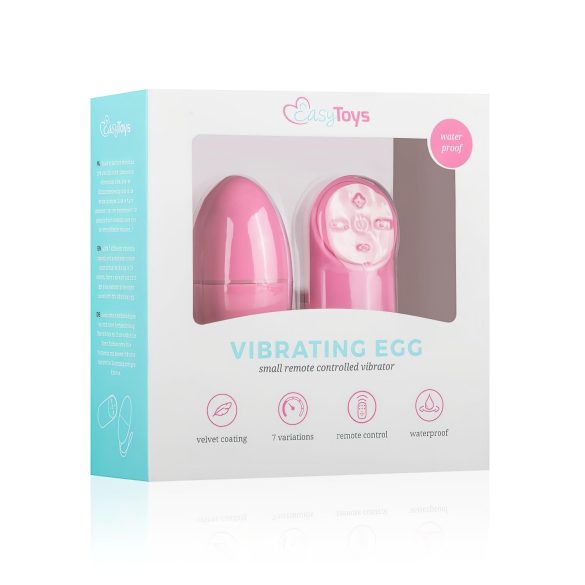 Easytoys - Huevo vibrador 7 ritmos con control remoto (rosa)