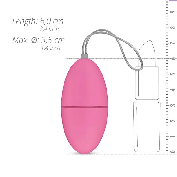 Easytoys - huevo vibrador inalámbrico 7 ritmos silicona rosa
