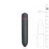 Easytoys Bullet - vibrador bala impermeable (negro)