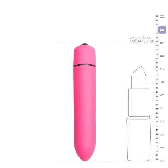 Easytoys - mini vibrador bala - resistente al agua - color rosa