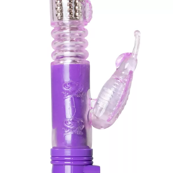 Easytoys Butterfly - vibrador rotador y penetrador - silicona lila