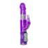Easytoys Conejito - Vibrador lila con perlas giratorias y estimulador de clítoris