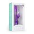 Easytoys Conejito - Vibrador lila con perlas giratorias y estimulador de clítoris