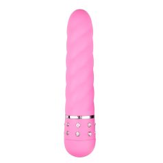 Easytoys Diamond - vibrador retorcido rosa