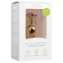 EasyToys Metal No.1 - plug anal de cono con piedra lila (dorado, 2,5 cm)