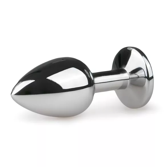 EasyToys - plug anal de metal (plata-blanco)
