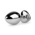 Easytoys Metal No.7 - plug anal corazón con piedra blanca - plateado