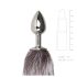 Easytoys Zorro NO5 - plug anal metálico con cola de zorro (plata-plata)