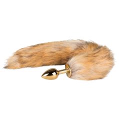   Easytoys Zorro Nº1 - tapón anal metálico con cola de zorro (dorado-rojo)