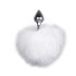 Easytoys Bunny NO1 - Plug anal metálico con cola de conejo (plata-blanco)