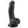 Easytoys - Dildo con ventosa y testículos (15cm) - negro