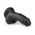 Easytoys - Dildo con ventosa y testículos (15cm) - negro