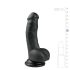 Easytoys - Dildo con ventosa y testículos (15cm) - negro