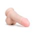 Easytoys - Dildo con ventosa y testículos (17,5 cm) - natural