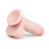 Easytoys - Dildo con ventosa y testículos (17,5 cm) - natural