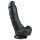 Easytoys - consolador con ventosa y testículos (20 cm) - negro