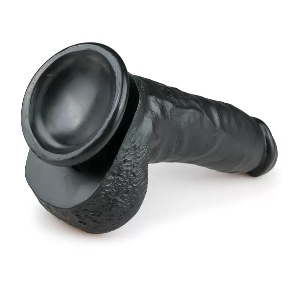 Easytoys - consolador con ventosa y testículos - 20 cm - negro