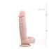 Easytoys - dildo con ventosa y testículos (22,5cm) - natural