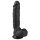 Easytoys - Dildo con ventosa y testículos (22,5cm) - negro