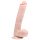 Easytoys - Dildo grande de succión con testículos (26,5 cm) - natural