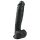 Easytoys - gran consolador negro con ventosa y testículos (26,5cm)