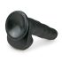 Easytoys - Dildo grande negro con ventosa y testículos (26,5 cm)